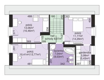 Poddasze projektu - Dom przy Alabastrowej 28