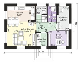 Parter projektu - Dom przy Alabastrowej 29