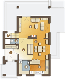 Parter projektu - Bianka bez garażu [B]