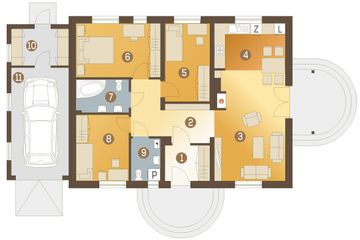 Parter projektu - Celinka z garażem 1-st. [A]