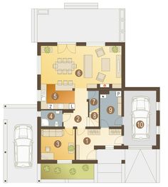 Parter projektu - Mars z garażem 1-st. [A]