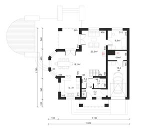 Parter projektu - Dom przy Nasturcjowej