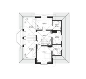 Poddasze projektu - Dom przy Nasturcjowej