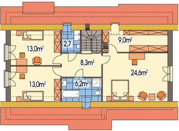 Poddasze projektu - Werbena B E