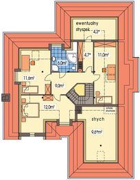 Poddasze projektu - Lawenda A