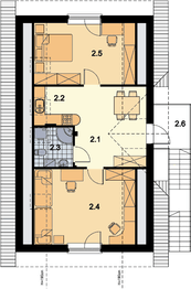 Poddasze projektu - Garaż ARP02