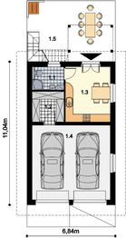 Parter projektu - Garaż ARP03