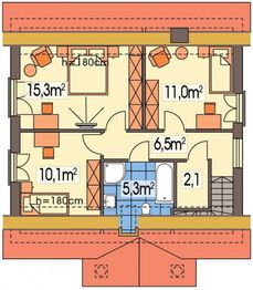 Poddasze projektu - Hiacynt wersja A paliwo stałe
