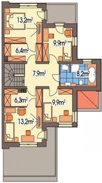 Piętro 1 projektu - Willa Venus - segment