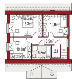 Poddasze projektu - Hiacynt A