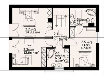 Poddasze projektu - Osiek 31 m