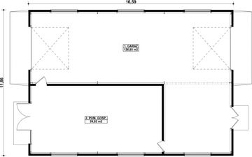 Parter projektu - G128 - Budynek garażowo - gospodarczy