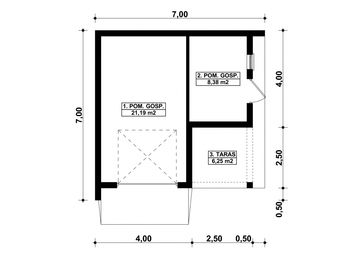 Parter projektu - G119 - Budynek gospodarczy