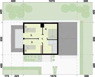 Poddasze projektu - Orlean 5 dom letniskowy z poddaszem