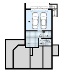 Piwnica projektu - L-10 Dom żelazna murowany