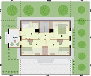 Poddasze projektu - Katania szkielet drewniany