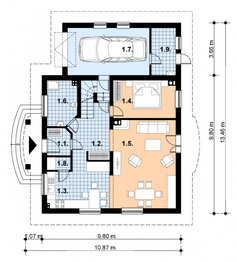 Parter projektu - A-117 Dom tradycyjny