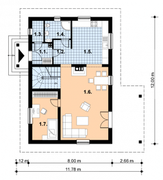 Parter projektu - A-116 Dom tradycyjny