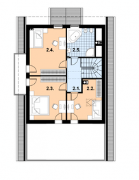 Poddasze projektu - A-118 Dom tradycyjny