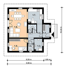 Parter projektu - L-73 Dom tradycyjny