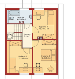 Poddasze projektu - Domek Jesienny (005 SK V2)