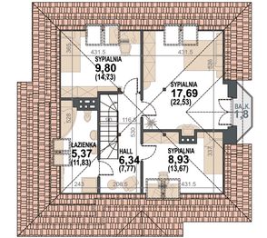 Poddasze projektu - Żwirek N