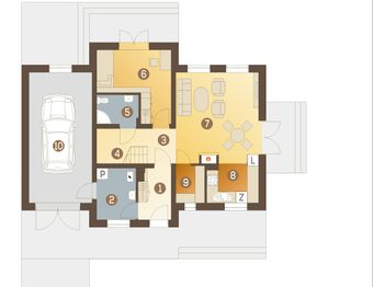 Parter projektu - Artur II z garażem 1-st. [A]