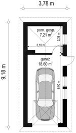 Parter projektu - Garaż BG05