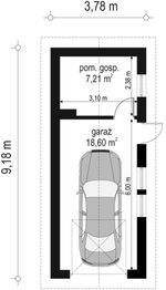 Parter projektu - Garaż BG06