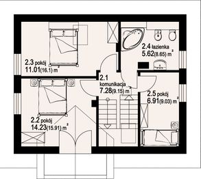 Poddasze projektu - Grabie Średnie 13