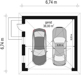 Parter projektu - Garaż BG100