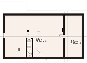Poddasze projektu - Adamówka Gk1