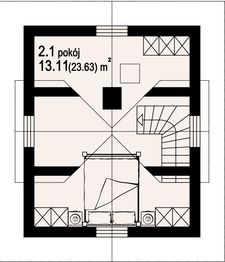 Poddasze projektu - Gajowo 5dws