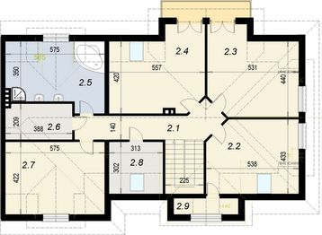 Poddasze projektu - Bliźniak 1