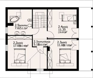 Poddasze projektu - Osiek 89 Dws