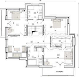 Piętro 1 projektu - DN 004a