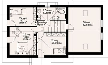Poddasze projektu - Biskupice 15-01