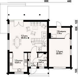 Parter projektu - Gładyszów 30dw