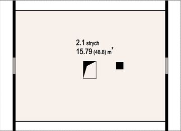 Poddasze projektu - Budynek gospodarczy Mazurski 1 Gpm 1
