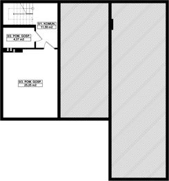 Piwnica projektu - G36 - Budynek garażowo - gospodarczy