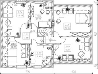 Poddasze projektu - Luk