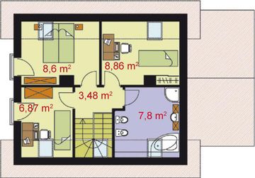 Poddasze projektu - Rio Grande - Bliźniak (jeden segment)