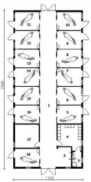 Parter projektu - S21 Stajnia dla koni - 12 boksów