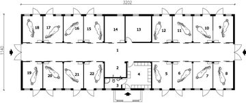 Parter projektu - S22 stajnia angielska dla koni - 16 boksów