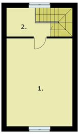 Poddasze projektu - G4 garaż jednostanowiskowy z poddaszem