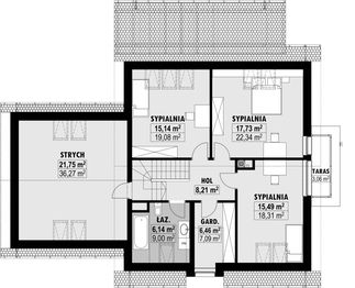 Poddasze projektu - E-147