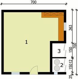 Parter projektu - G114 budynek gospodarczy