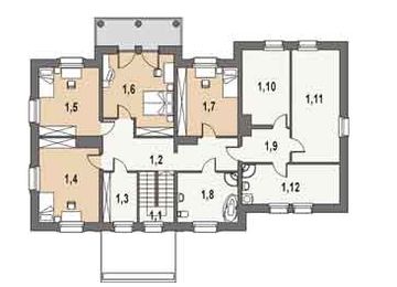 Piętro 1 projektu - AR 171 AD1