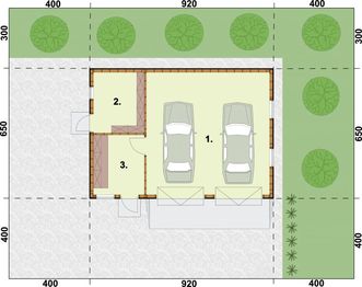 Parter projektu - G84 szkielet drewniany budynek gospodarczy
