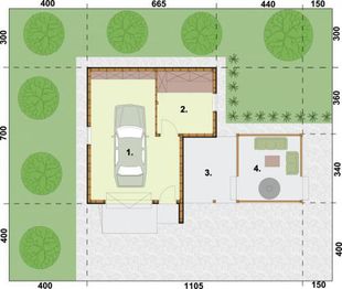Parter projektu - G24 Szkielet drewniany szkielet drewniany budynek gospodarczy